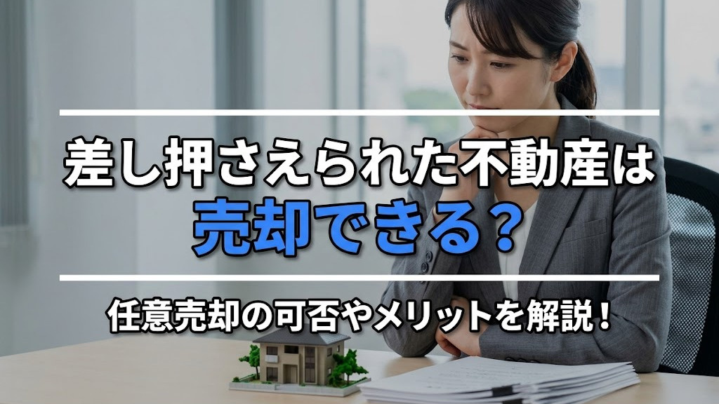 差し押さえられた不動産は売却できる？任意売却の可否やメリットを解説！の画像
