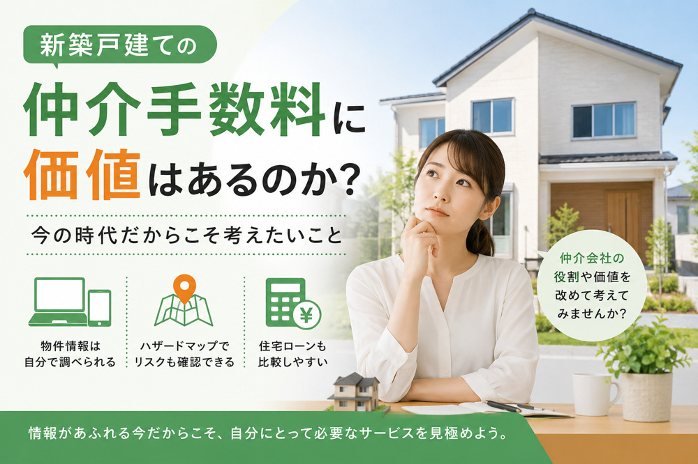新築戸建ての仲介手数料に価値はあるのか？今の時代だからこそ考えたいことの画像