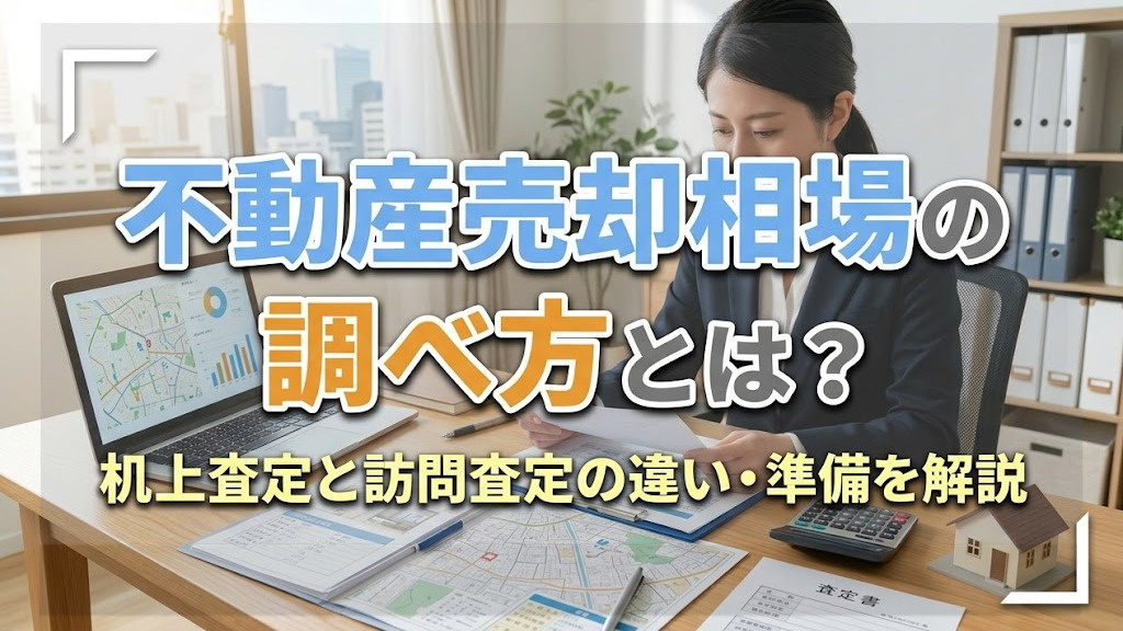 不動産売却相場の調べ方とは？机上査定と訪問査定の違い・準備を解説の画像