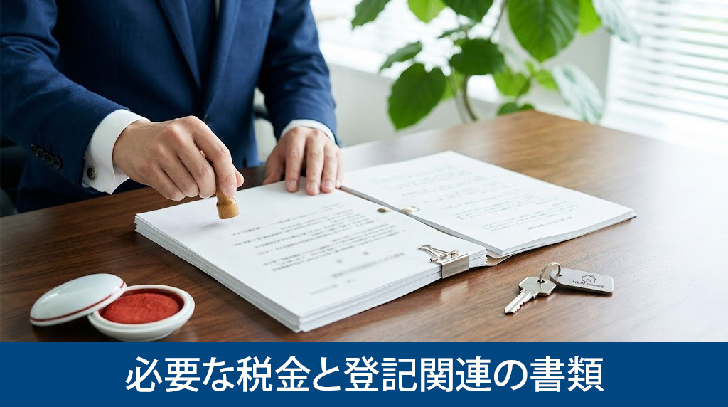 決済・引渡し日に必要な税金と登記関連の書類