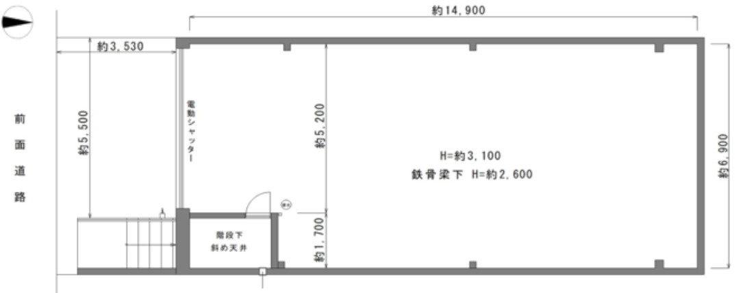 地下鉄本町駅徒歩１分！１階路面店舗約３１坪！業種業態相談可能！の画像