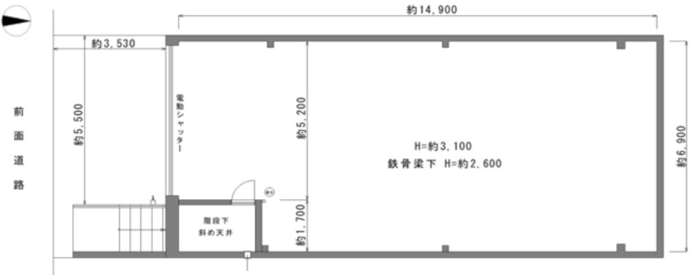 地下鉄本町駅徒歩１分！１階路面店舗約３１坪！業種業態相談可能！の画像