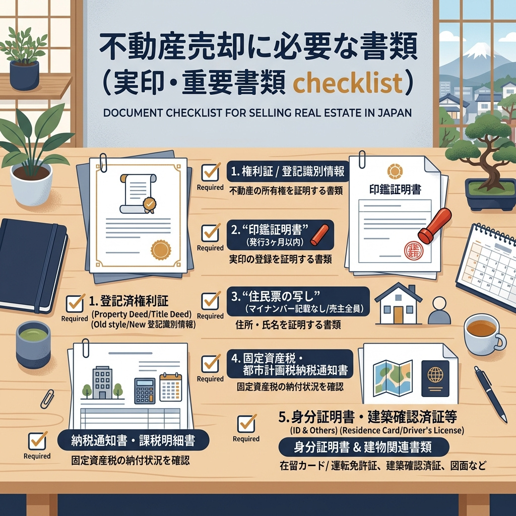 不動産を売るとき、どんな書類が要るのか。タイミング別に整理するの画像