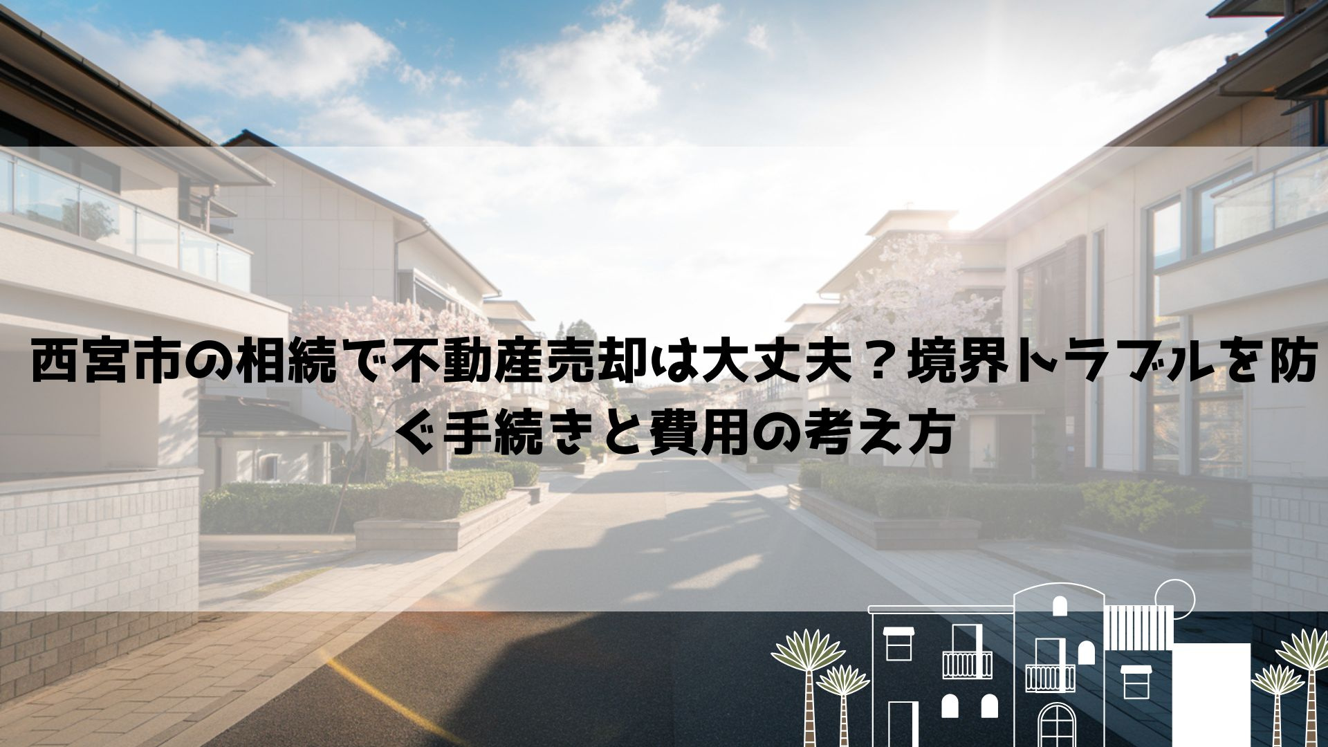 【2026年最新】西宮市の相続で不動産売却は大丈夫?境界トラブルを防ぐ手続きと費用の考え方の画像