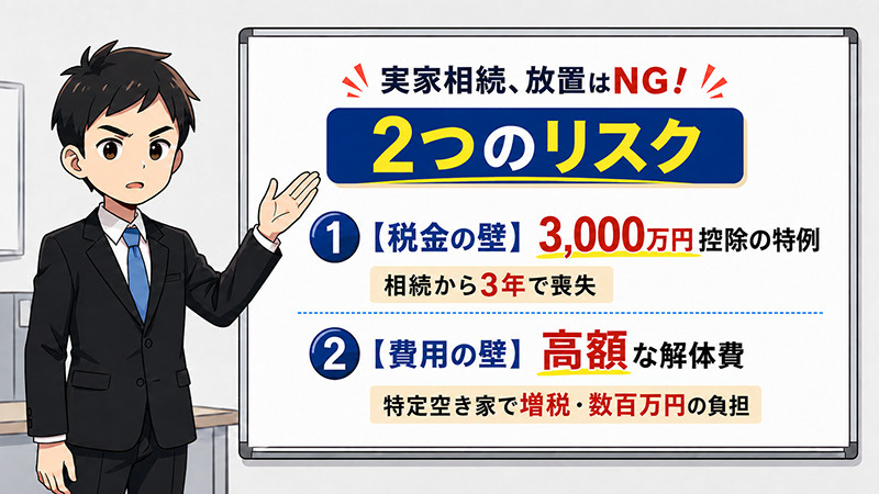 放置できない理由は「2つのタイムリミット」