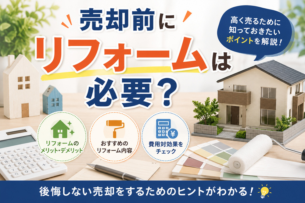 売却前にリフォームは必要？の画像