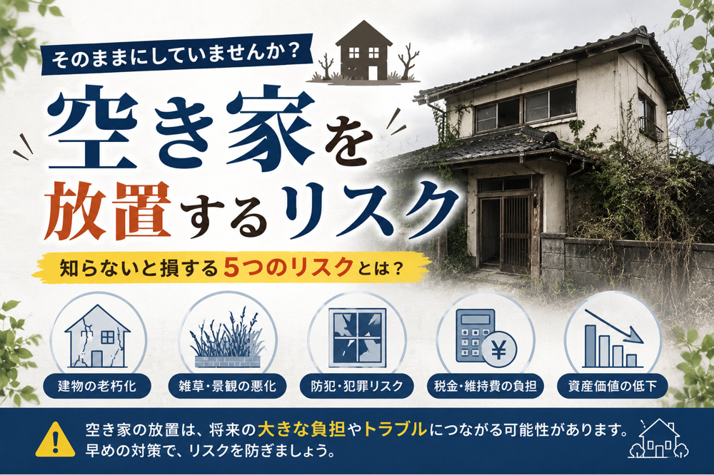 空き家を放置するリスクの画像