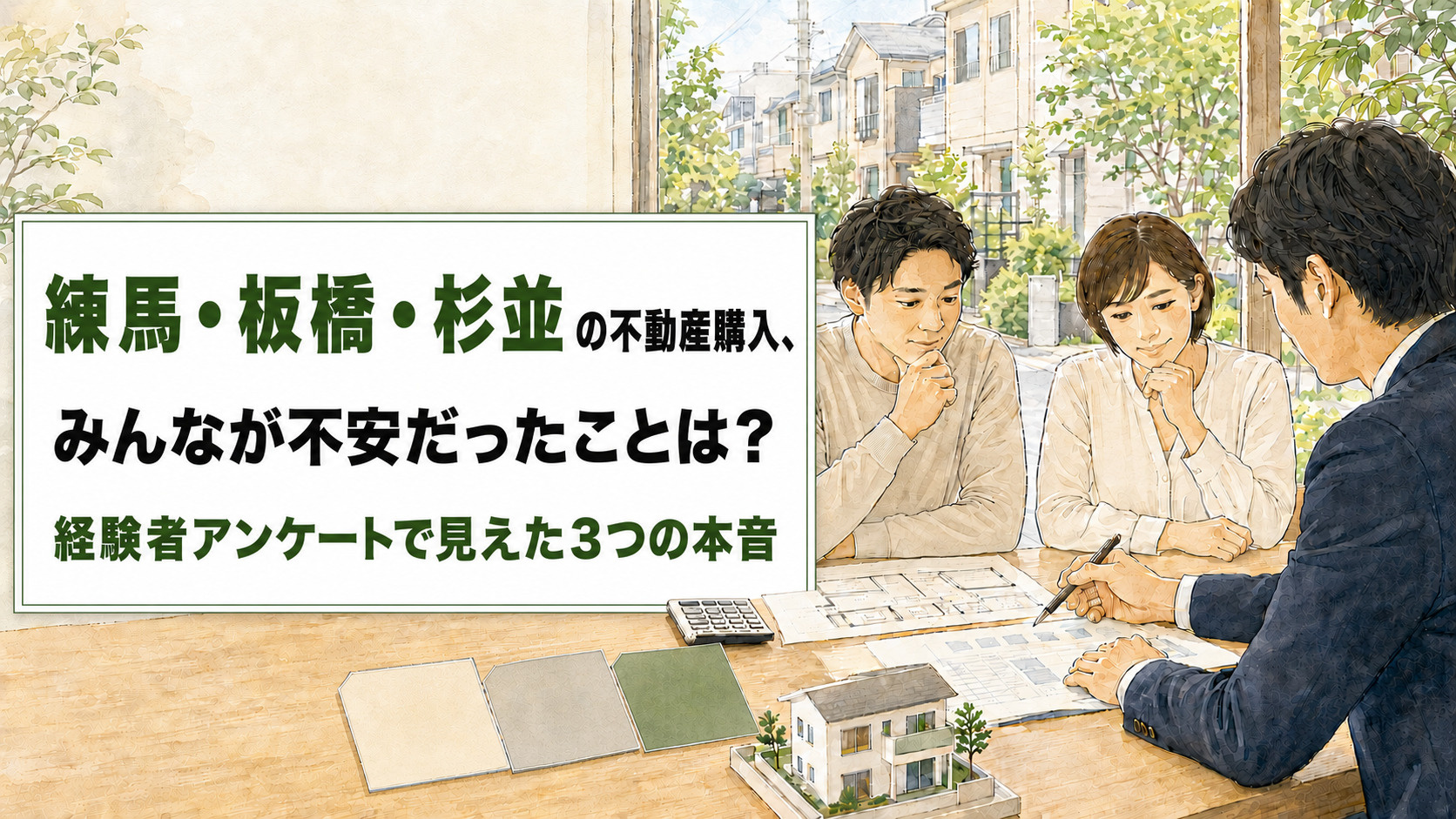 練馬・板橋・杉並の不動産購入、みんなが不安だったことは？経験者アンケートで見えた3つの本音の画像
