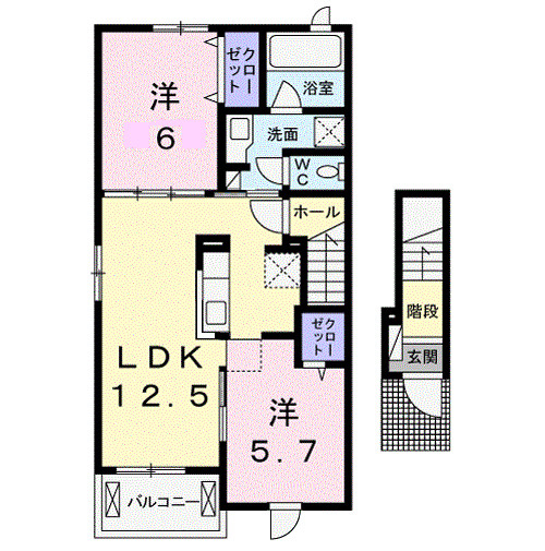 先行物件特集♪高松市元山町2LDK　家賃6.3万円！　LINEでお問い合わせ受付中♪【 ＠184xpkts 】の画像