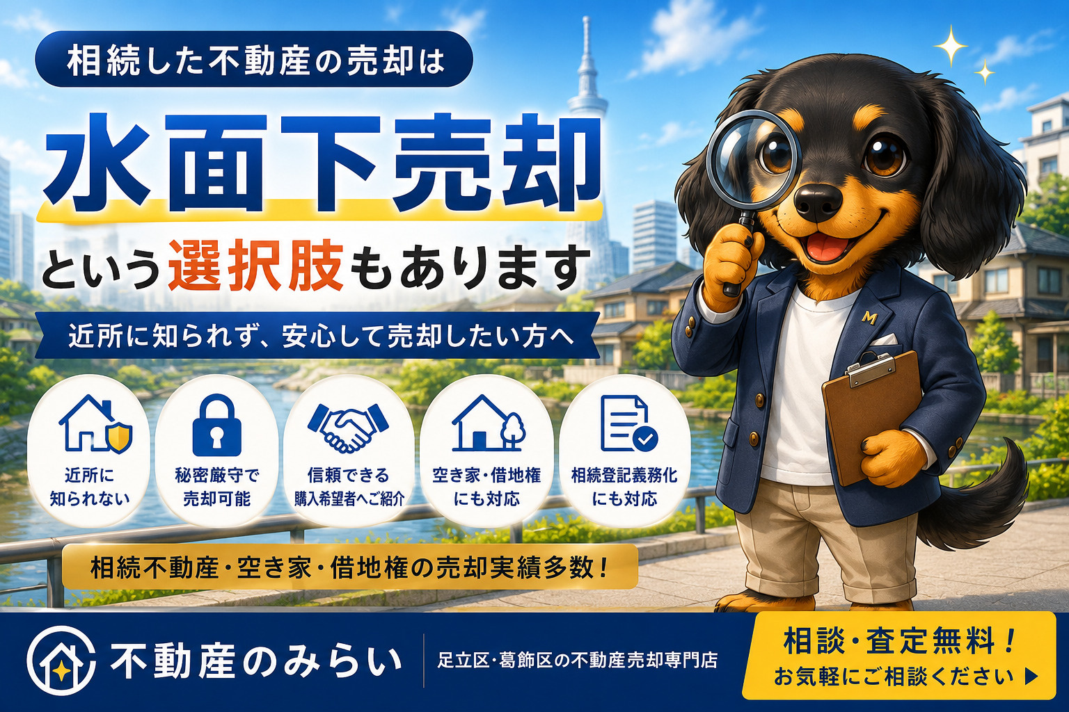 相続不動産の水面下売却とは？近所に知られず売却したい方へ徹底解説の画像