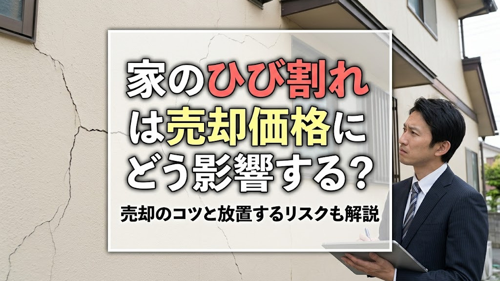 家のひび割れは売却価格にどう影響する？売却のコツと放置するリスクも解説の画像