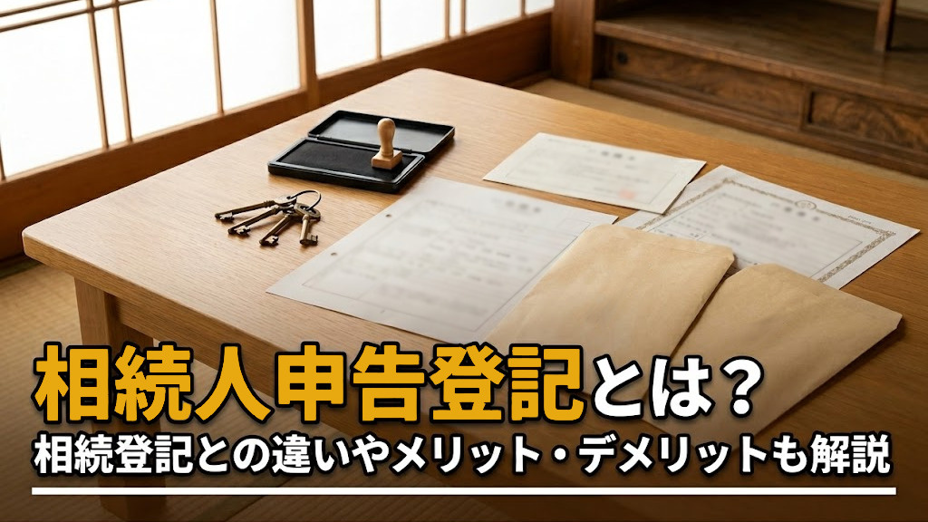 【6月4週目 編集中】相続人申告登記とは？相続登記との違いやメリット・デメリットも解説