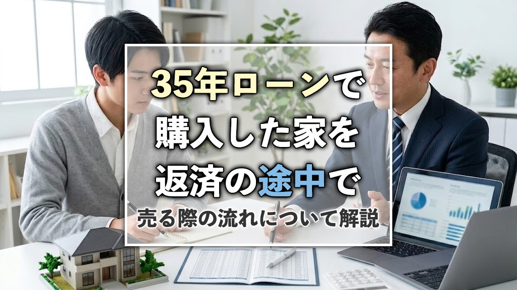 35年ローンで購入した家を返済の途中で売る際の流れについて解説の画像