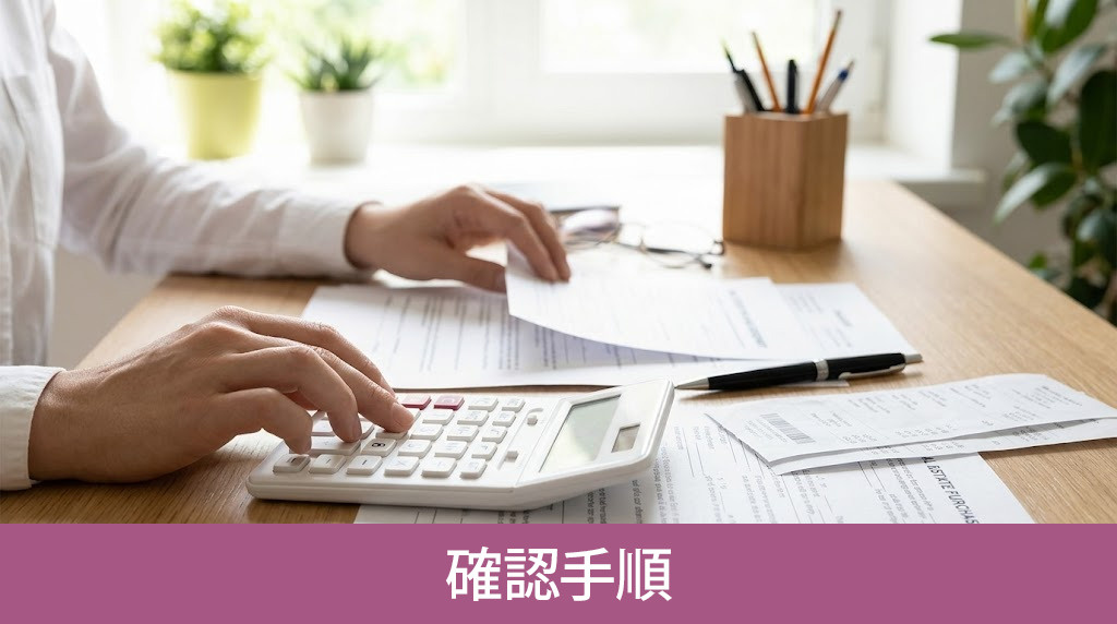 確定申告が不要なケースの確認手順