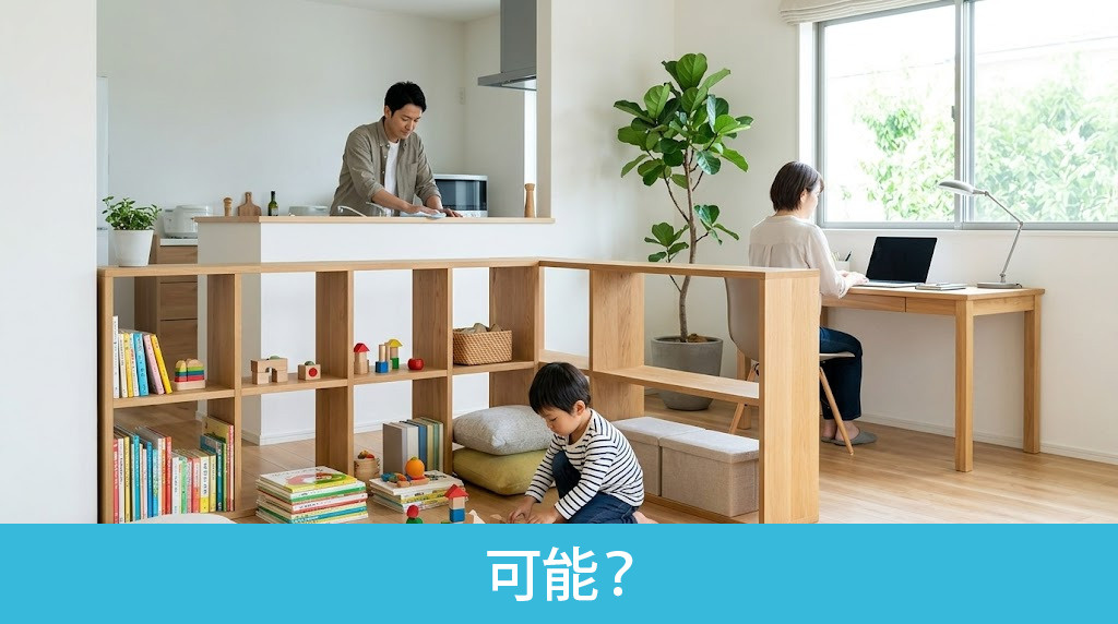 4人家族が2LDKで暮らすのは可能？