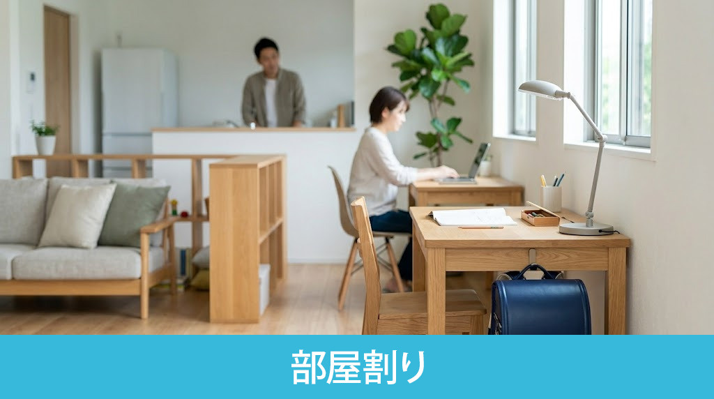成長に合わせた2LDKの部屋割り