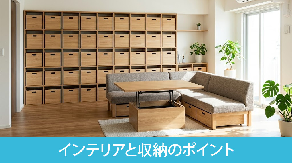 2LDKで快適に暮らすインテリアと収納のポイント