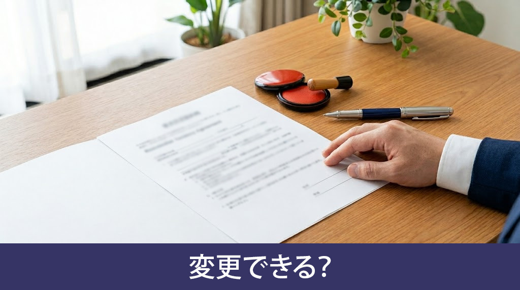 連帯保証人は変更できる？