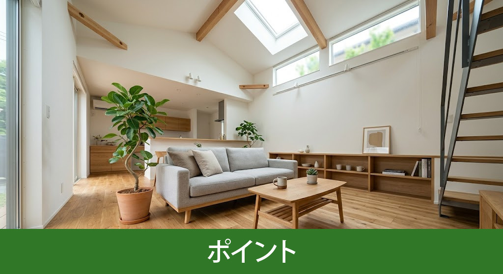 快適な狭小住宅を建てるためのポイント