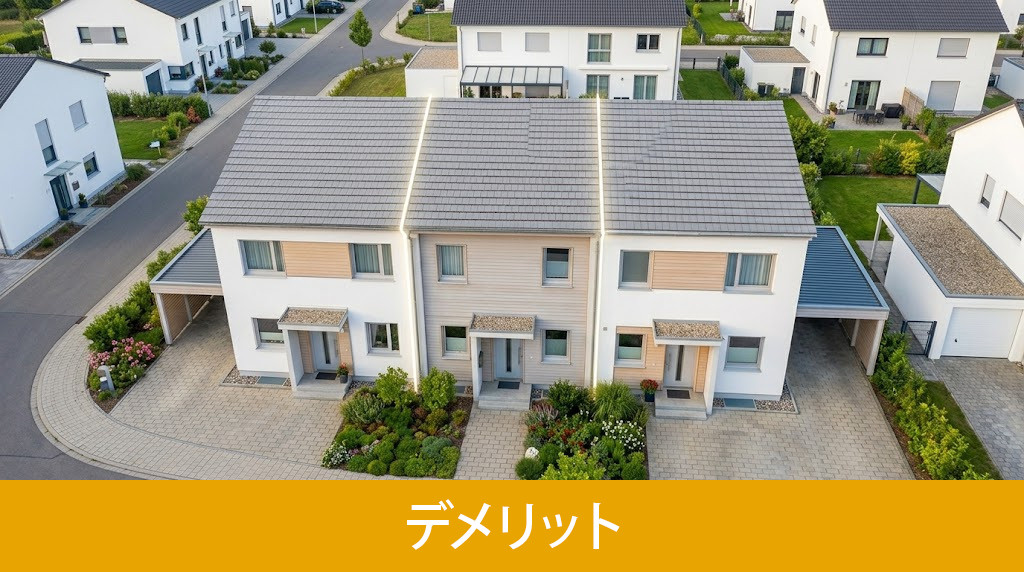 連棟式建物のデメリット