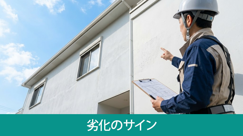 適切な季節を待たず急ぐべき劣化のサイン