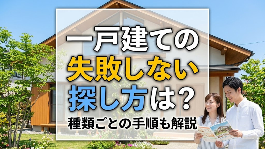 【2026年最新版】一戸建ての失敗しない探し方は？種類ごとの手順も解説|福岡県版|建売ナビ   の画像