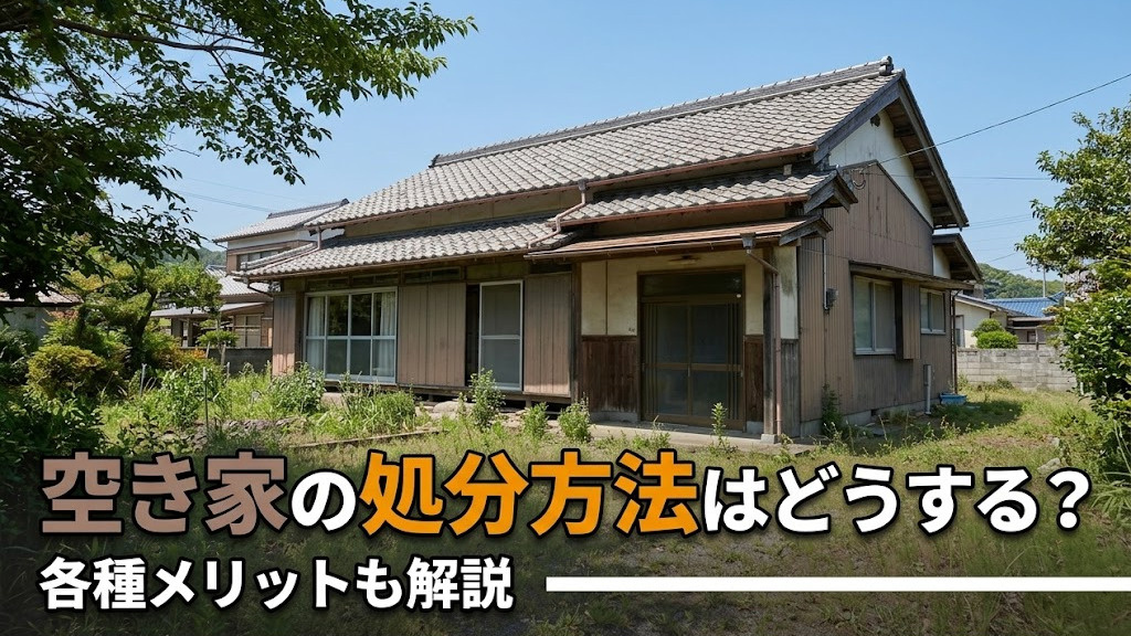 空き家の処分方法はどうする？各種メリットも解説の画像
