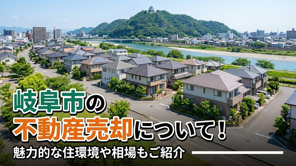 岐阜市の不動産売却について！魅力的な住環境や相場もご紹介の画像