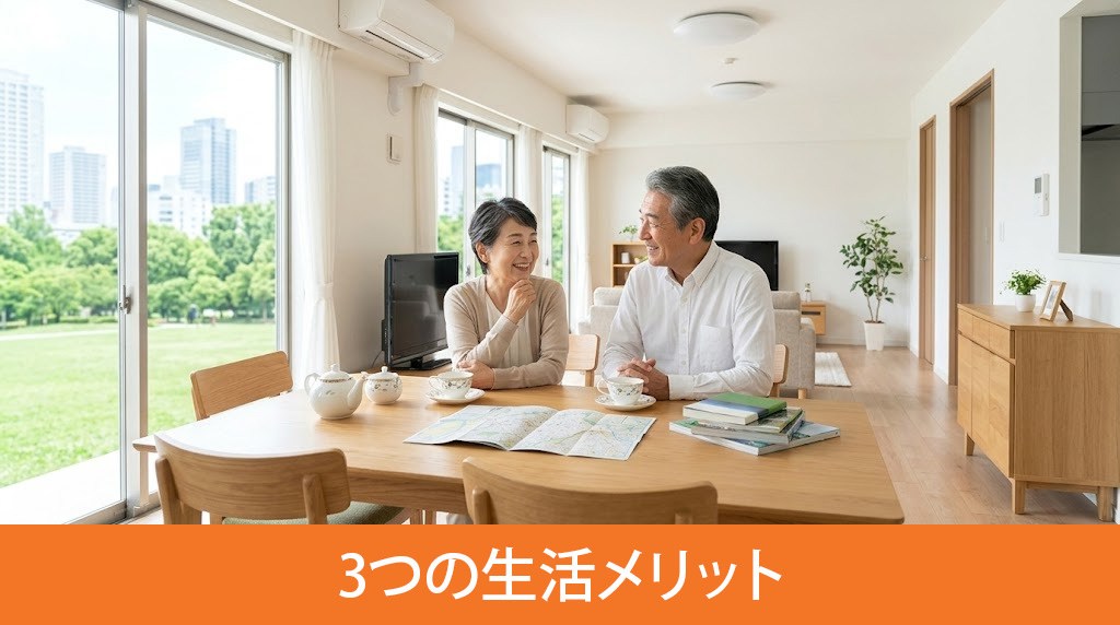 定年後の住み替えで得られる3つの生活メリット