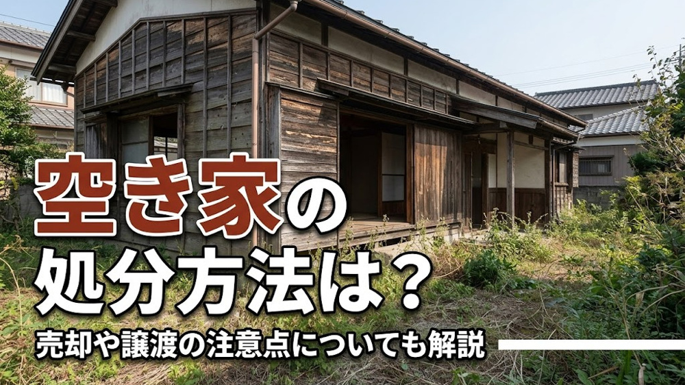 空き家の処分方法は？売却や譲渡の注意点についても解説の画像