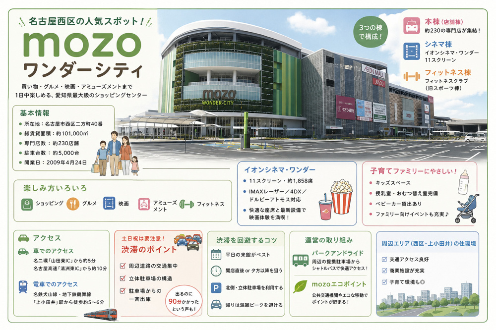 名古屋のランドマーク紹介「mozoワンダーシティ」の画像