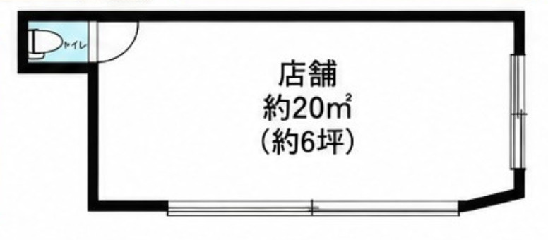 鶴橋本通商店街！角地1階路面店舗！約6坪！業種相談！の画像