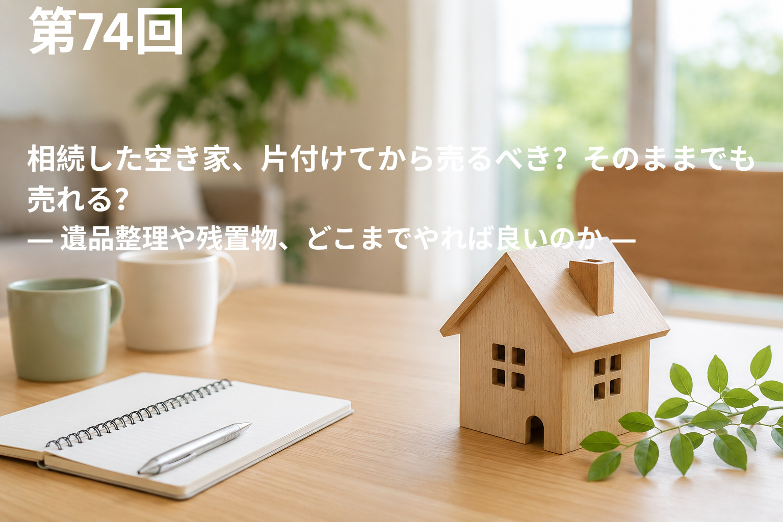 相続した空き家、片付けてから売るべき？そのままでも売れる？ ― 遺品整理や残置物、どこまでやれば良いのか ―の画像
