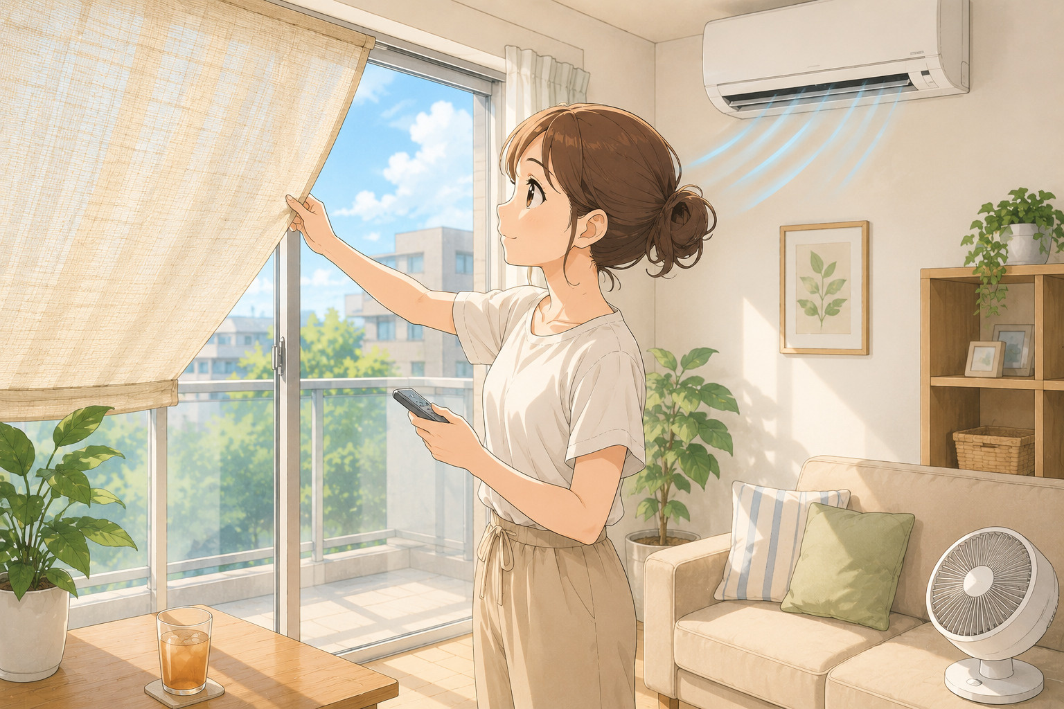 エアコン代を節約したい方へ｜賃貸住宅でできる夏の暑さ対策の画像