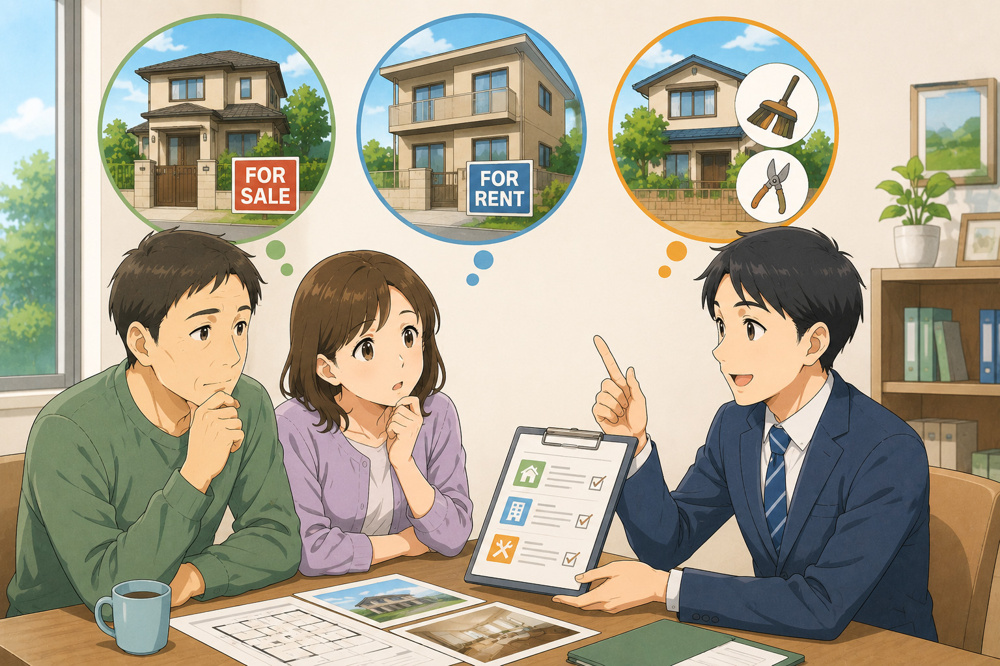 空き家を相続したらどうする？売却・賃貸・維持管理の選び方の画像