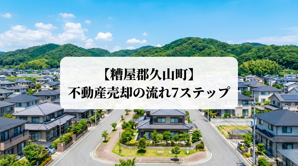 【糟屋郡久山町】不動産売却の流れ7ステップ！リブレステート高値成約術の画像