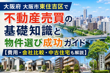 大阪府大阪市東住吉区で不動産売買の基礎知識と物件選び成功ガイド【費用・会社比較・中古住宅も解説】の画像