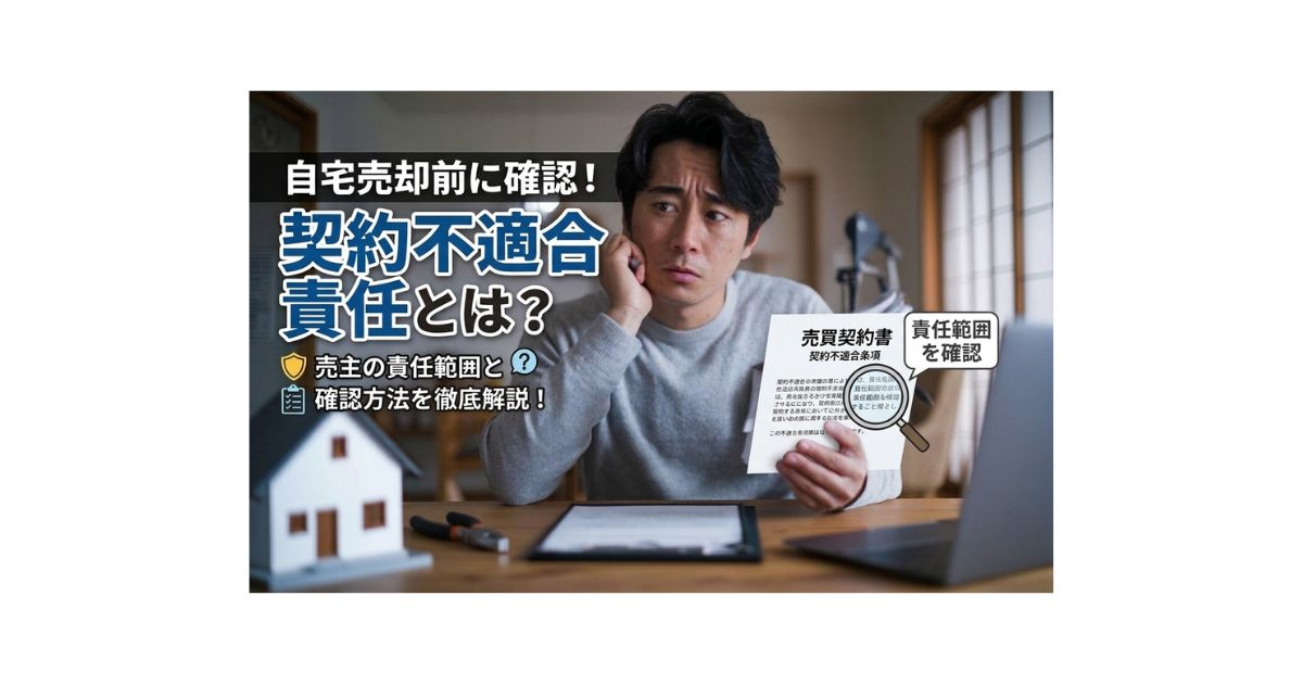 契約不適合責任とは何か？売主の責任範囲を自宅売却前に確認する方法の画像