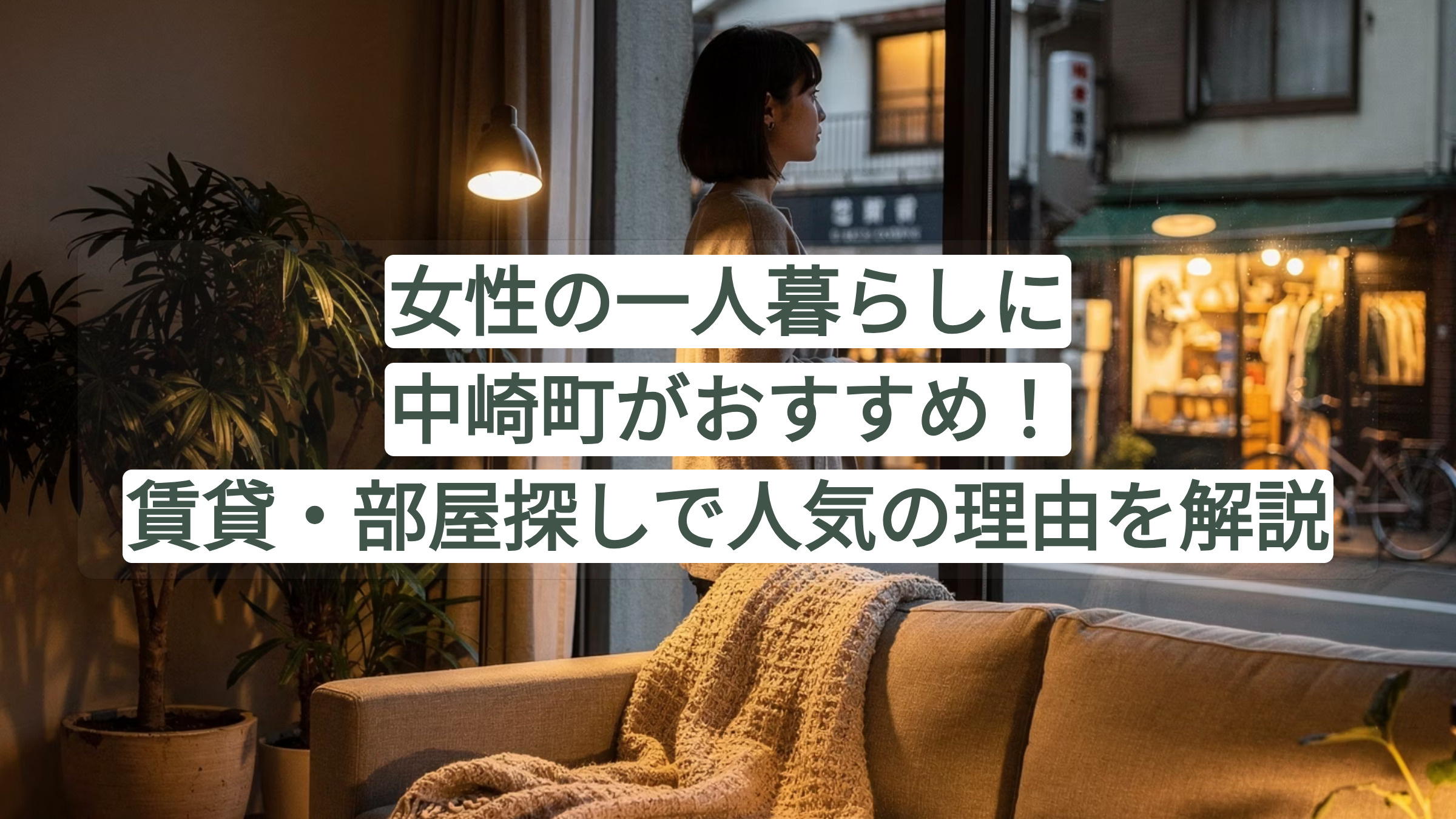 女性の一人暮らしに中崎町がおすすめ！賃貸・部屋探しで人気の理由を解説の画像