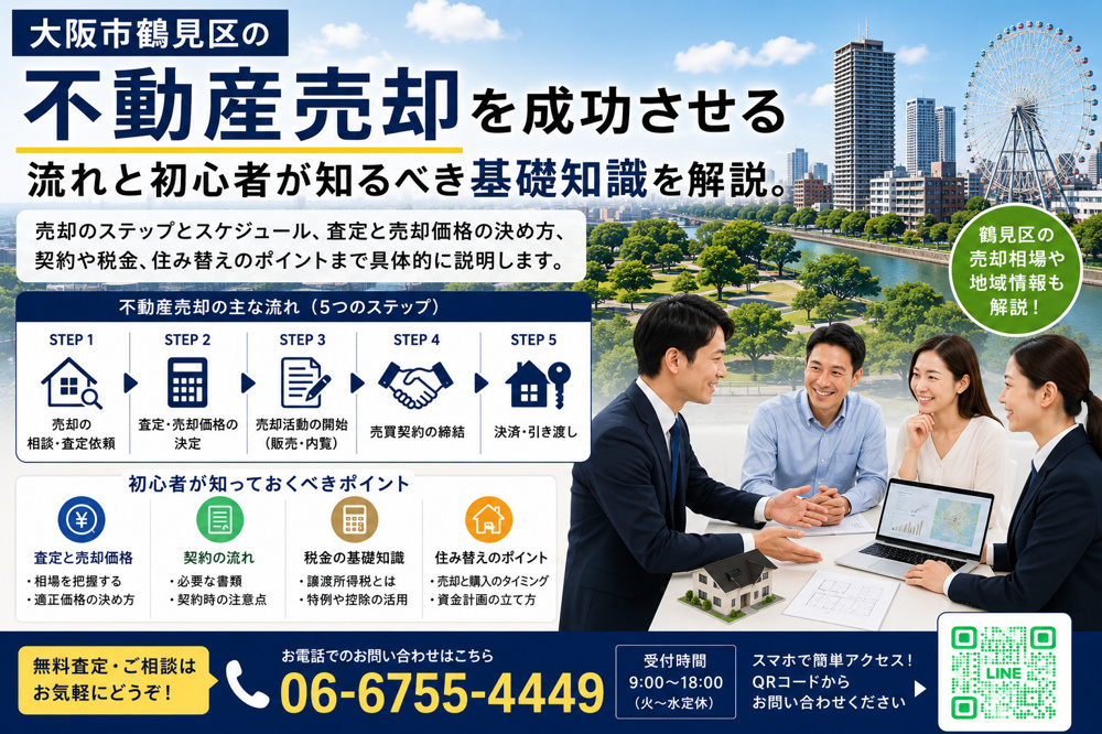 鶴見区の不動産売却を成功させる流れは？初心者が知るべき基礎知識を解説の画像