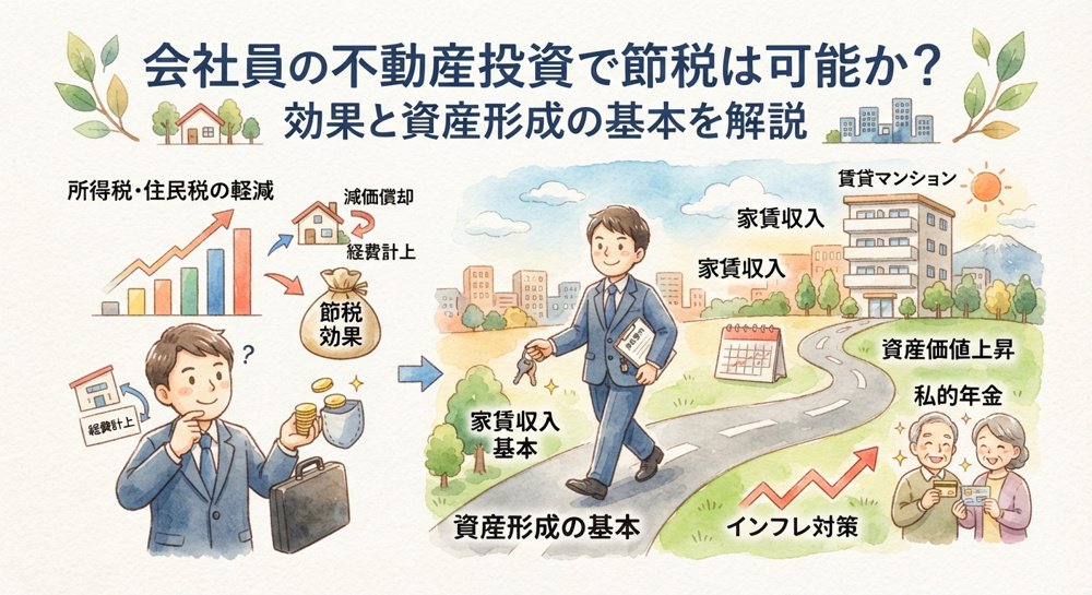 会社員の不動産投資で節税は可能か？効果と資産形成の基本を解説の画像
