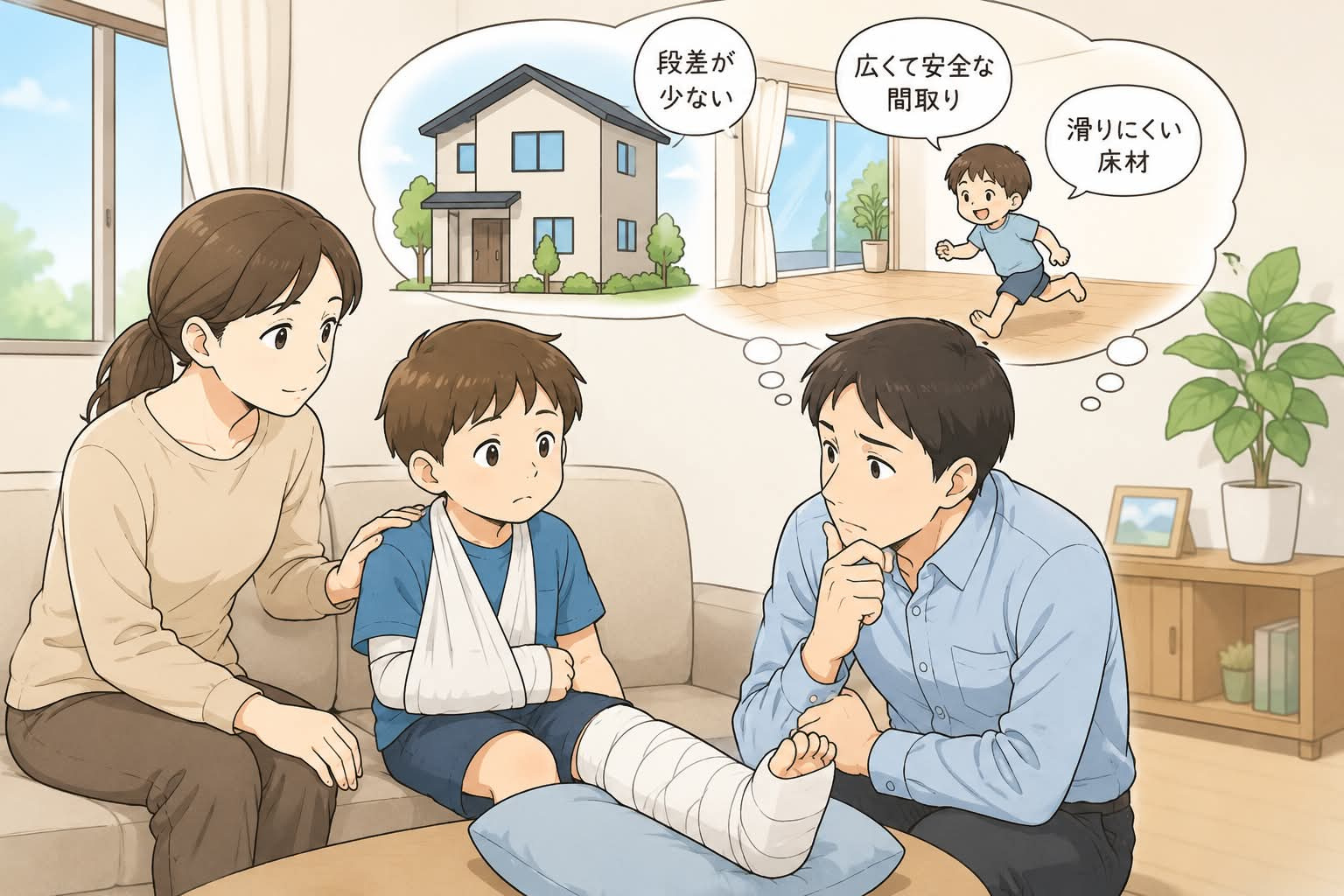 子供の怪我の画像