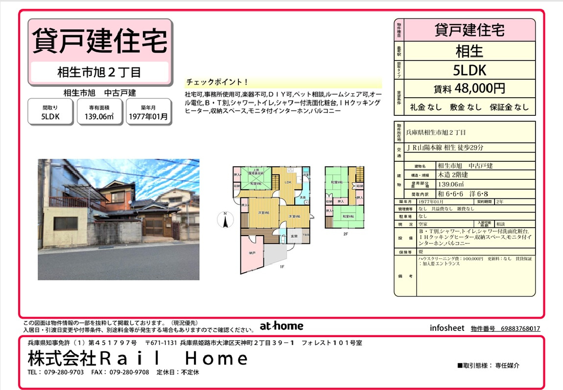 1件募集賃料を変更しました！の画像