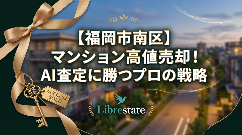 【福岡市南区】マンション高値売却！AI査定に勝つプロの戦略の画像