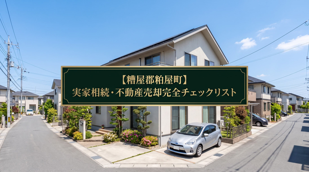 【糟屋郡粕屋町】実家相続・不動産売却チェックリストで高値成約の画像