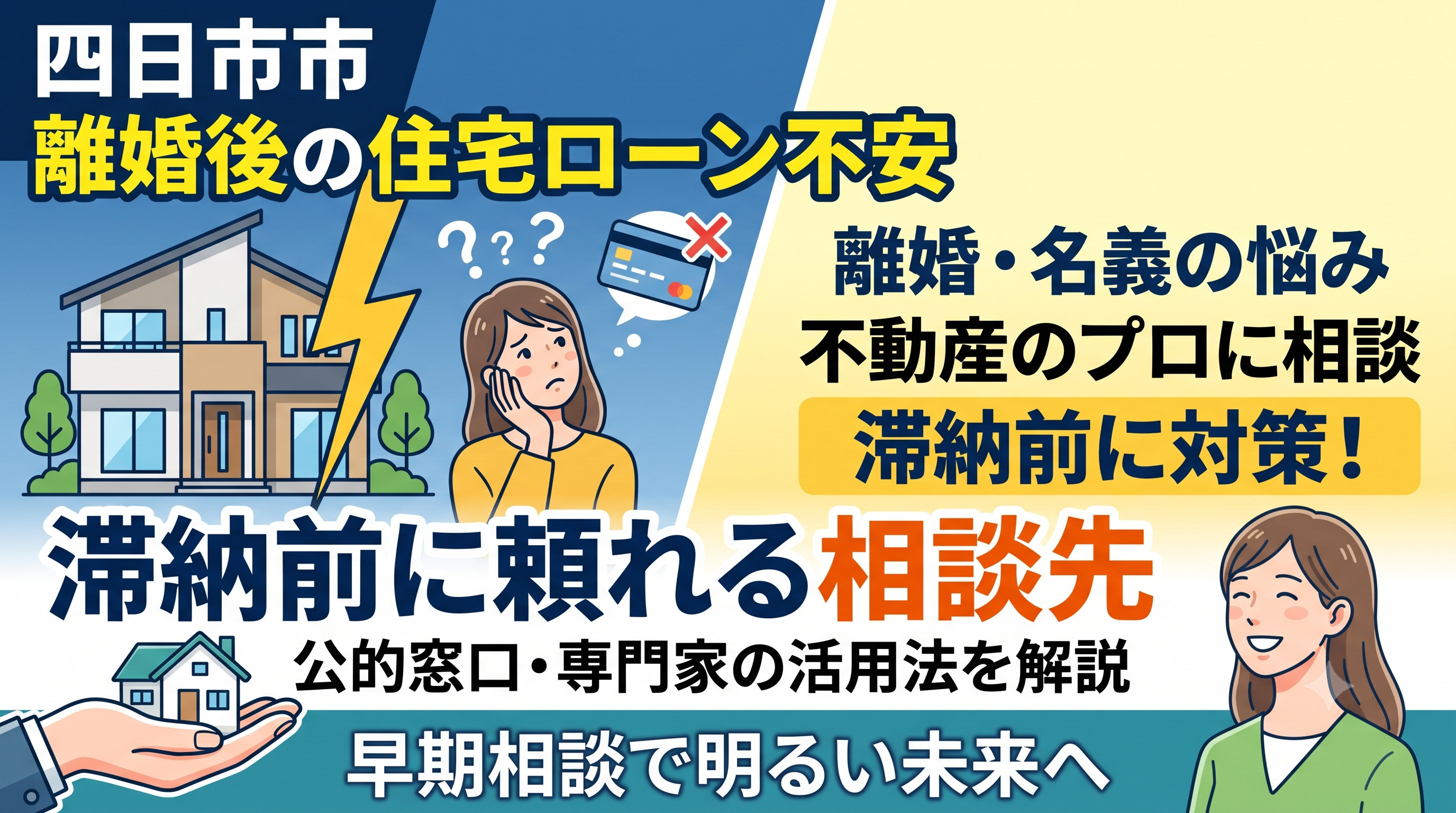 四日市市で離婚後の住宅ローン不安？滞納前に頼れる相談先を詳しく解説の画像