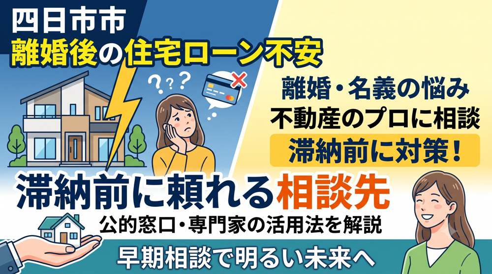 四日市市で離婚後の住宅ローン不安？滞納前に頼れる相談先を詳しく解説の画像