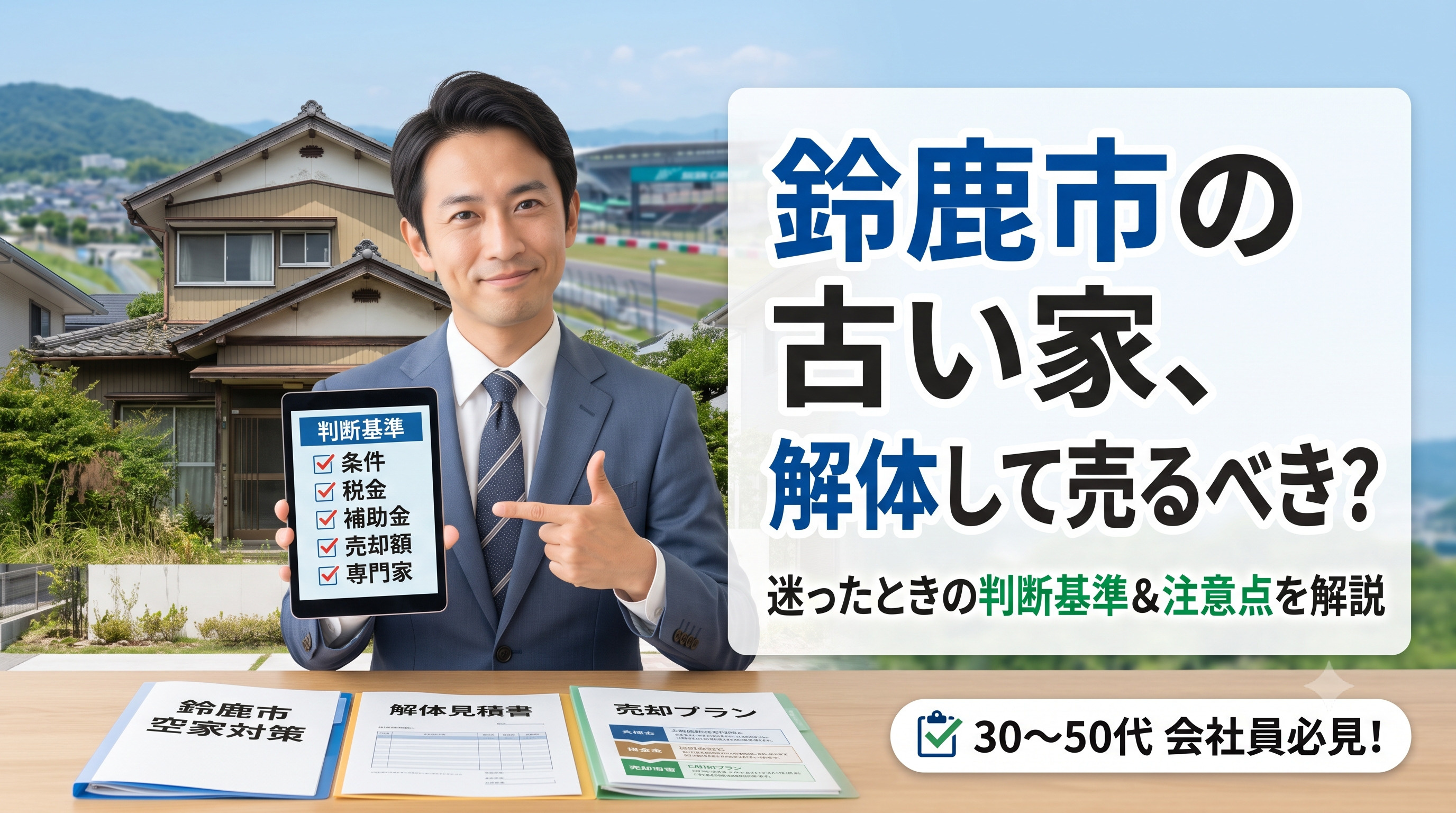 鈴鹿市の古い家は解体して売るべきか？迷ったときの判断基準と注意点を解説の画像