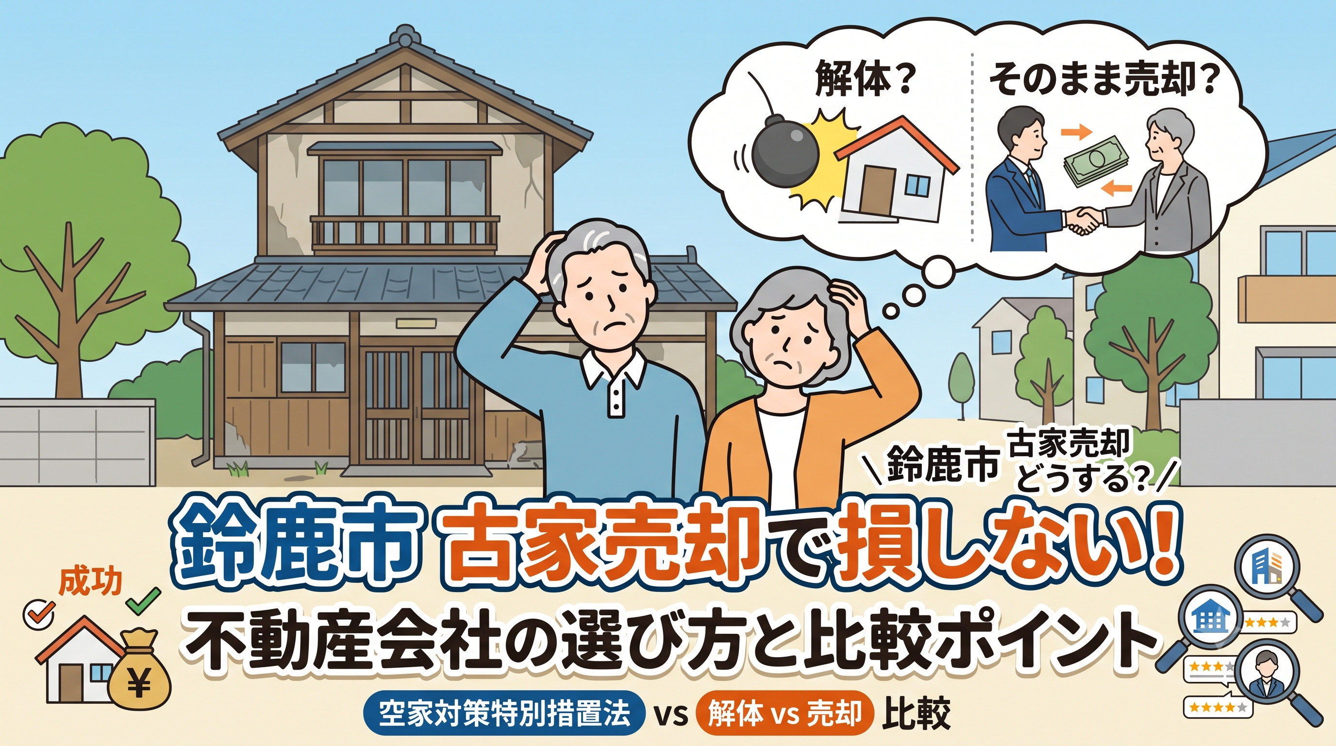 鈴鹿市の古家売却はどうする？不動産会社の選び方と比較ポイントの画像