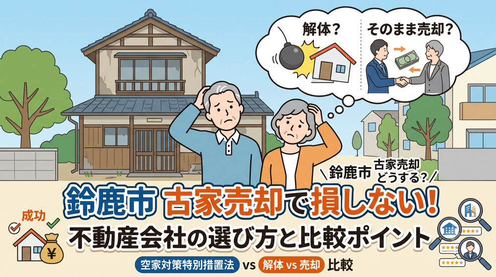 鈴鹿市の古家売却はどうする？不動産会社の選び方と比較ポイントの画像